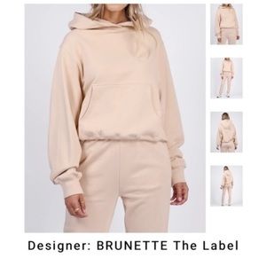 𝅺brunette The Label Best Friend High Rise Jogger & Boyfriend Hoodie Set